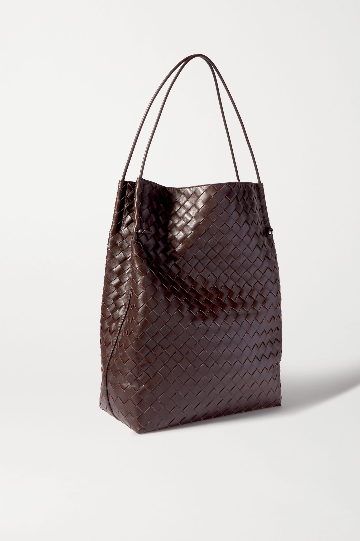 Knot medium intrecciato leather tote - 3