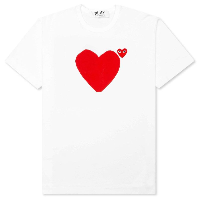 WOMEN'S RED EMBLEM NO EYES T-SHIRT - WHITE - 1