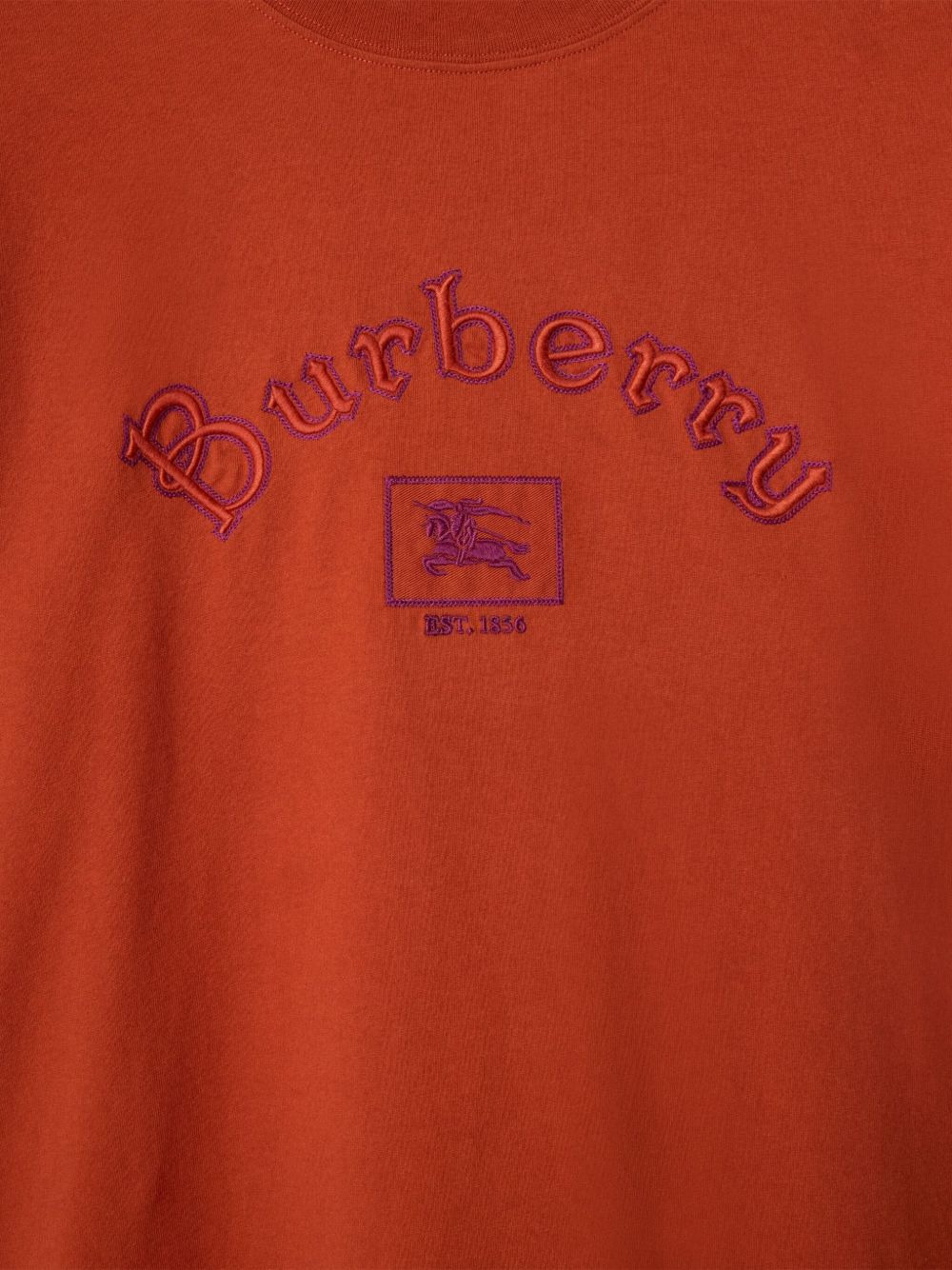 equestrian-print logo T-shirt - 2