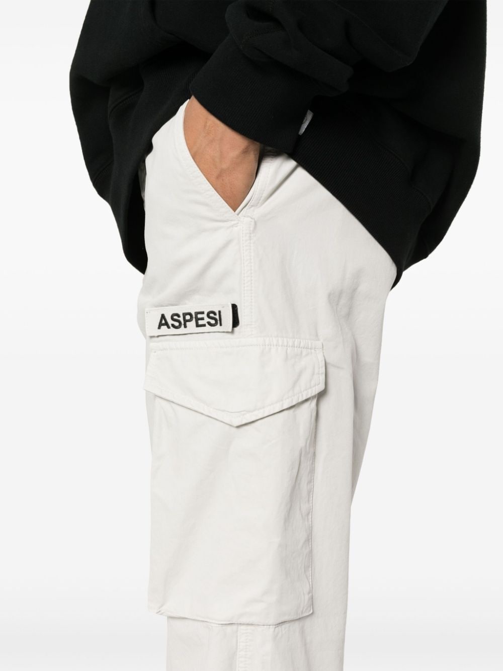 logo-appliquÃ© cargo pants - 5