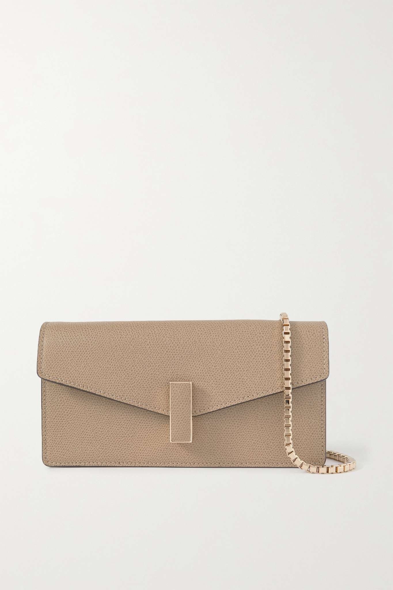 Iside textured-leather clutch - 1