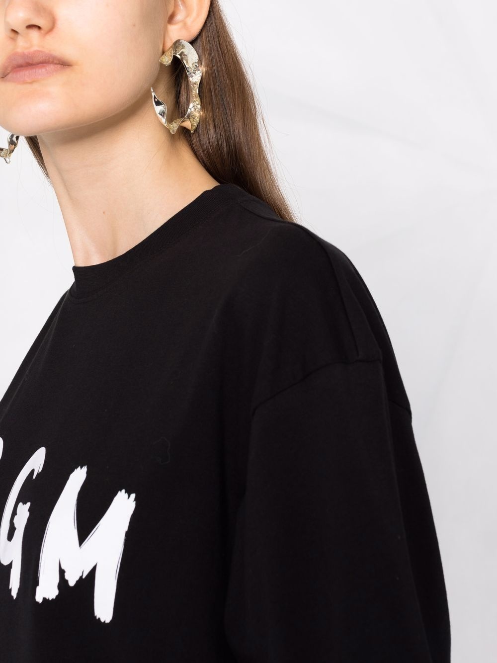 logo-printed T-shirt dress - 5