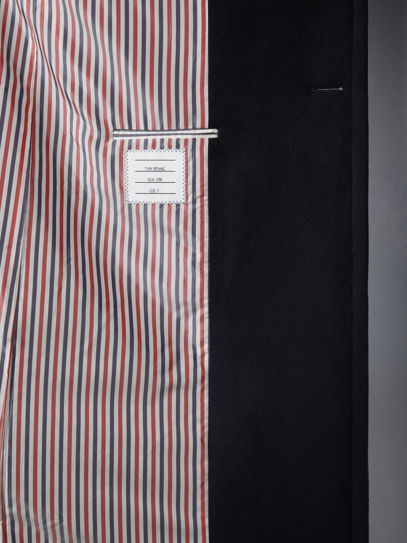 KNIT SHAWL COLLAR MELTON OVERCOAT 6