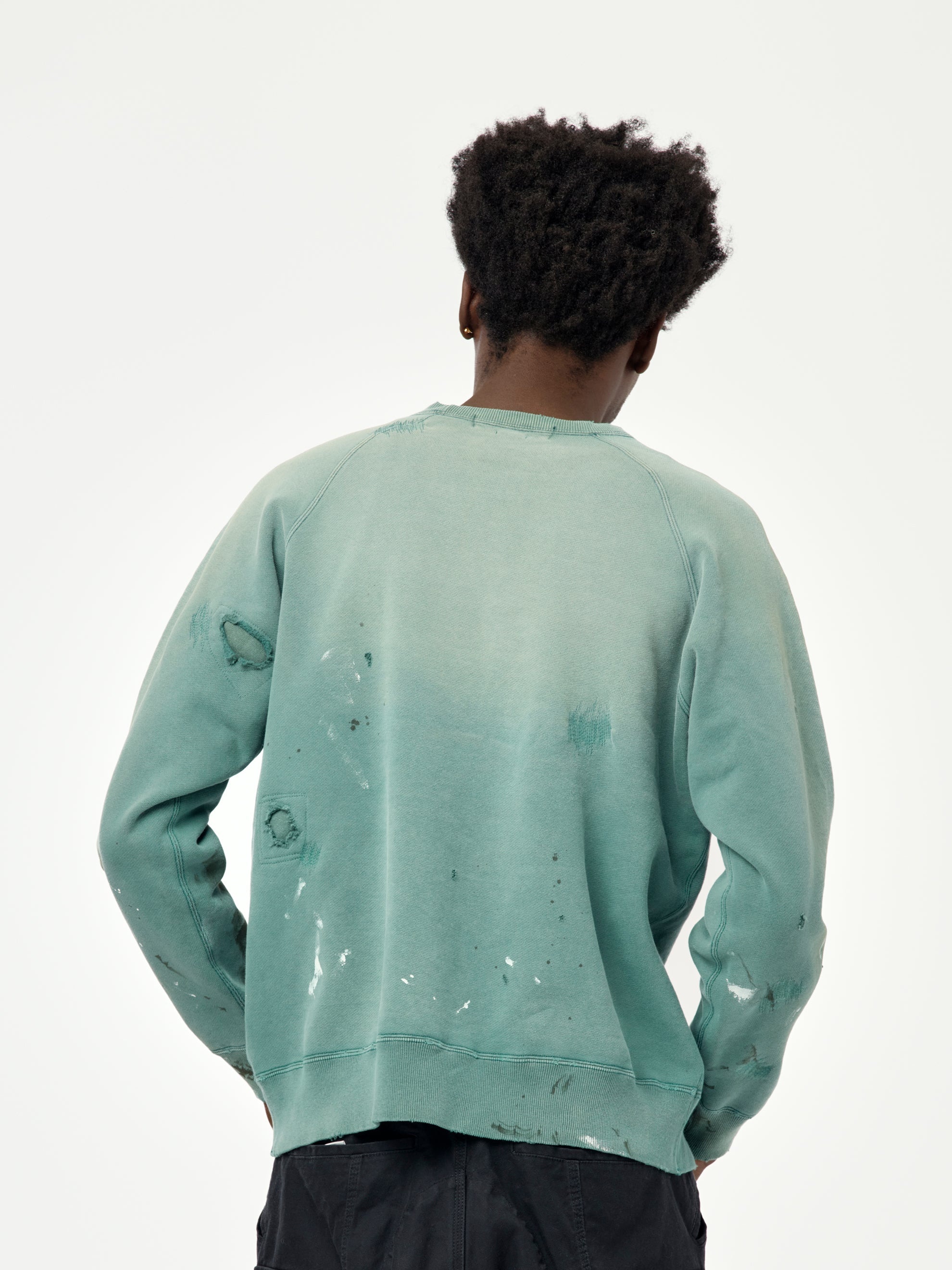 VINTAGE SWEATSHIRT (GREEN) - 4