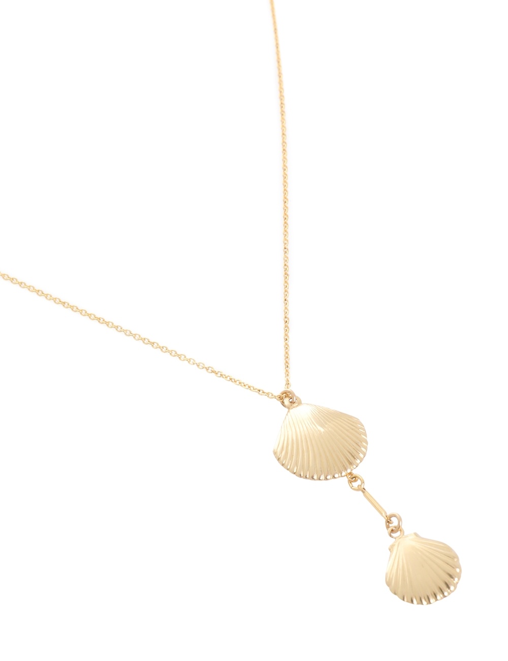 DOUBLE SHELL NECKLACE - 3