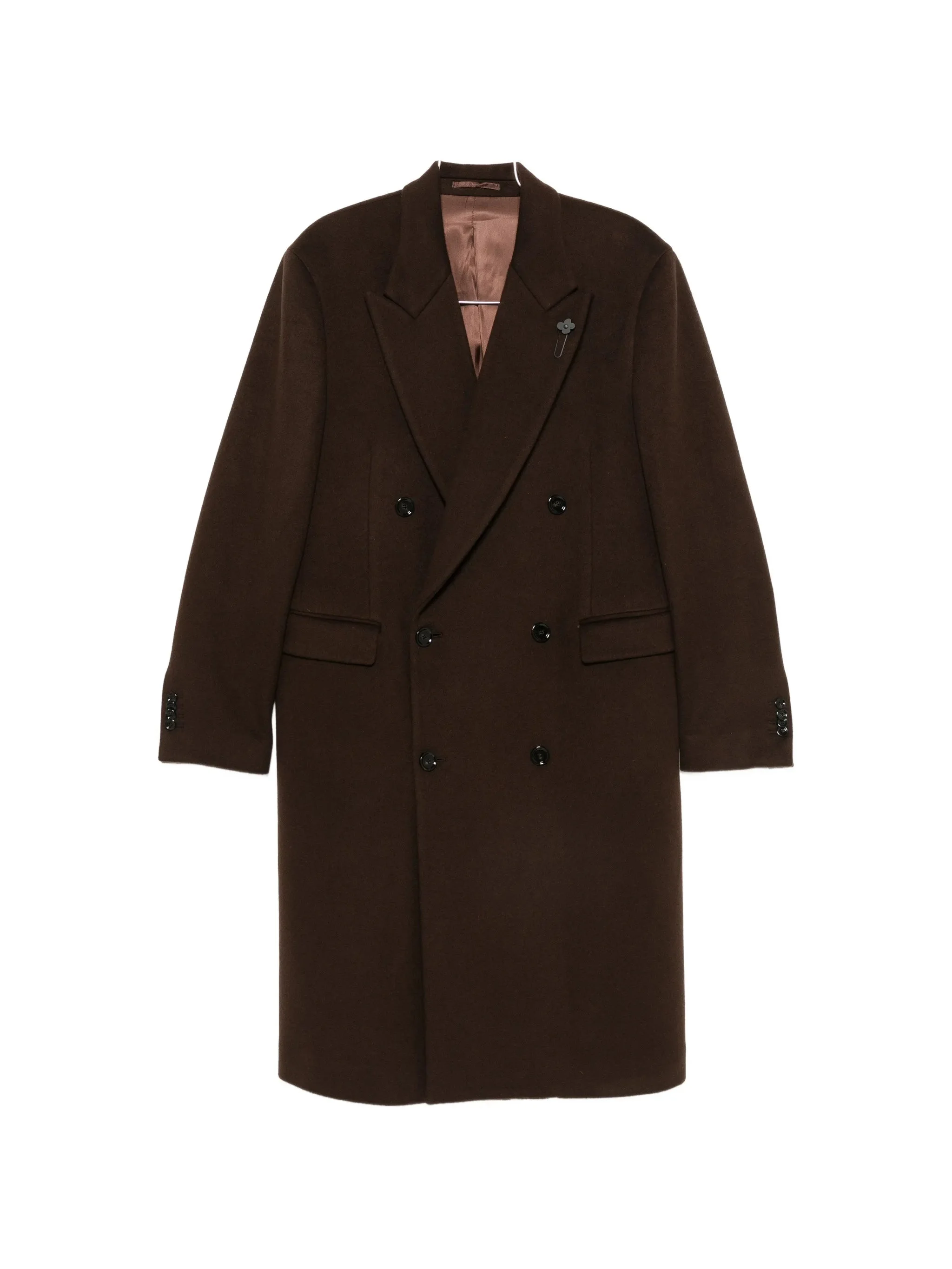 Lardini Pin-lapel Double-breasted Coat - 1