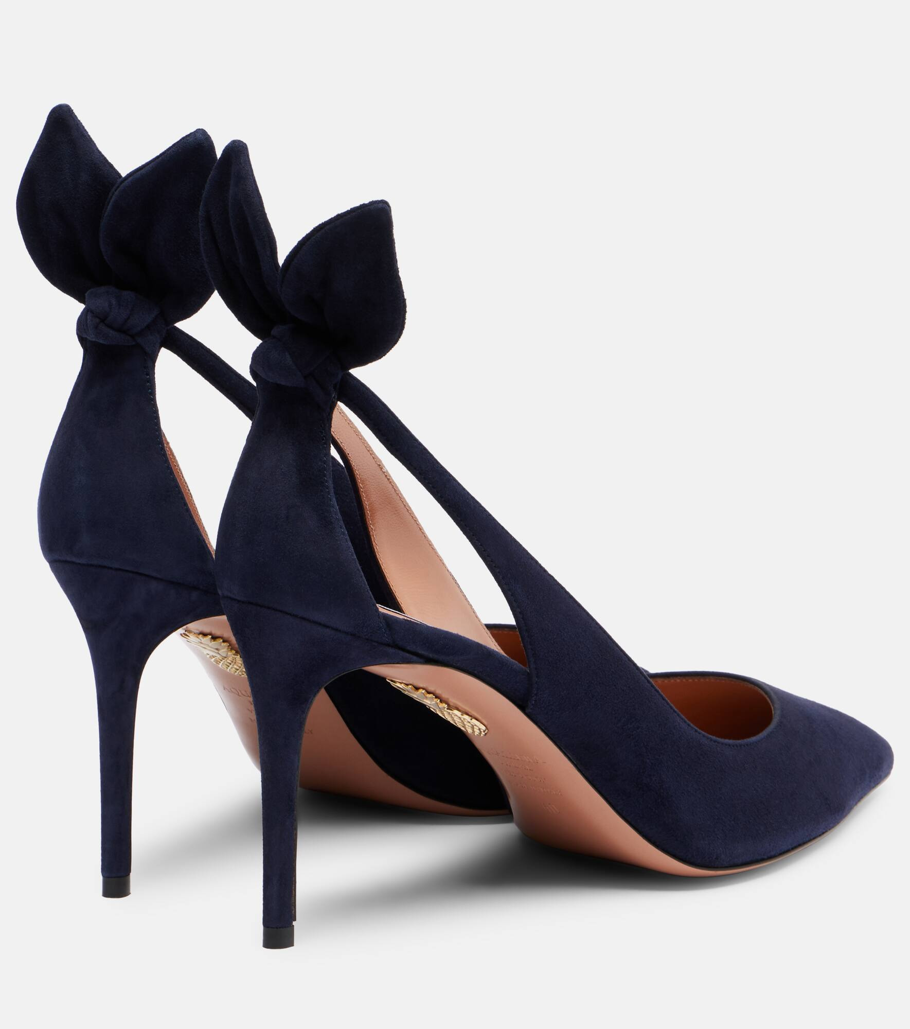 Bow Tie 85 suede pumps - 2
