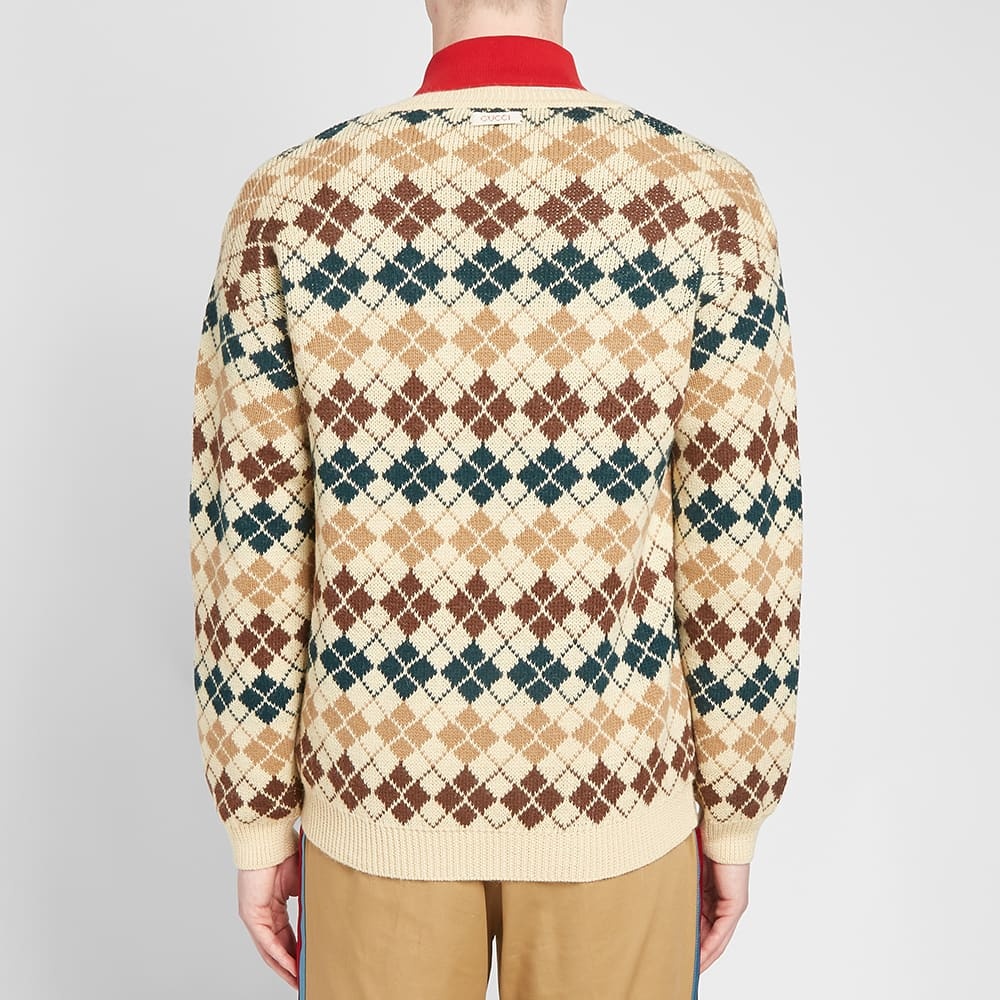 Gucci Wool Alpaca Argyle Knit - 7