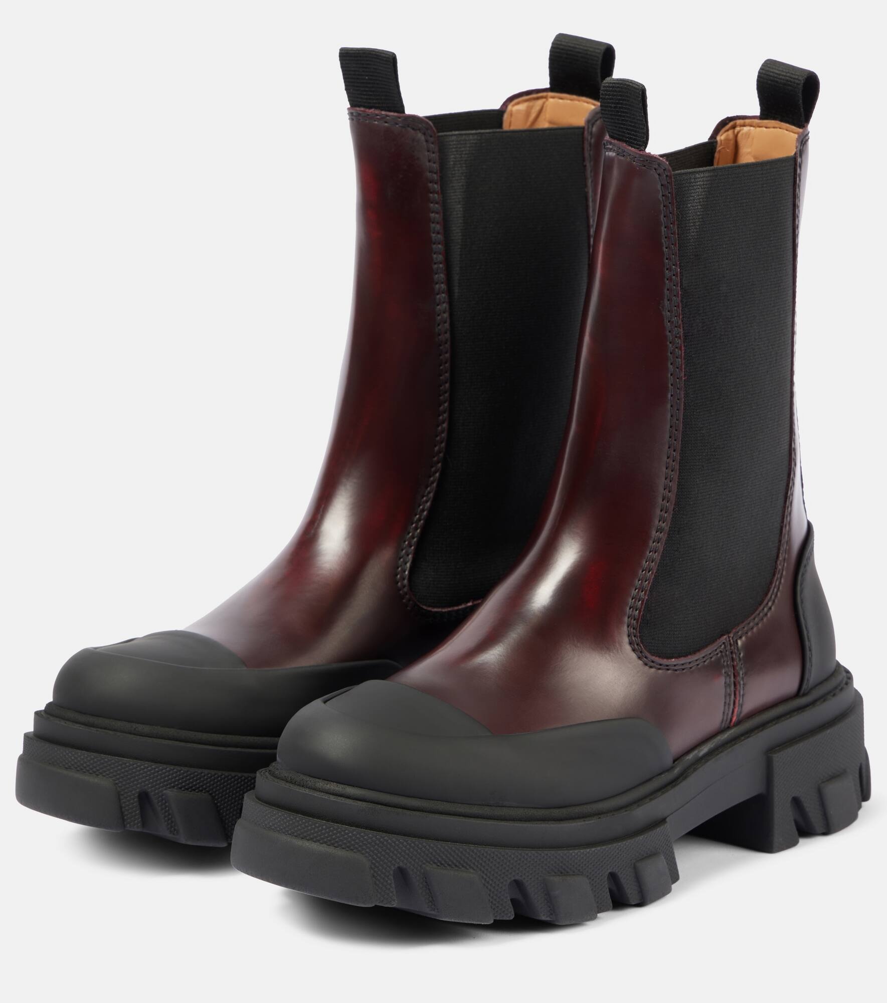 Leather Chelsea boots - 4
