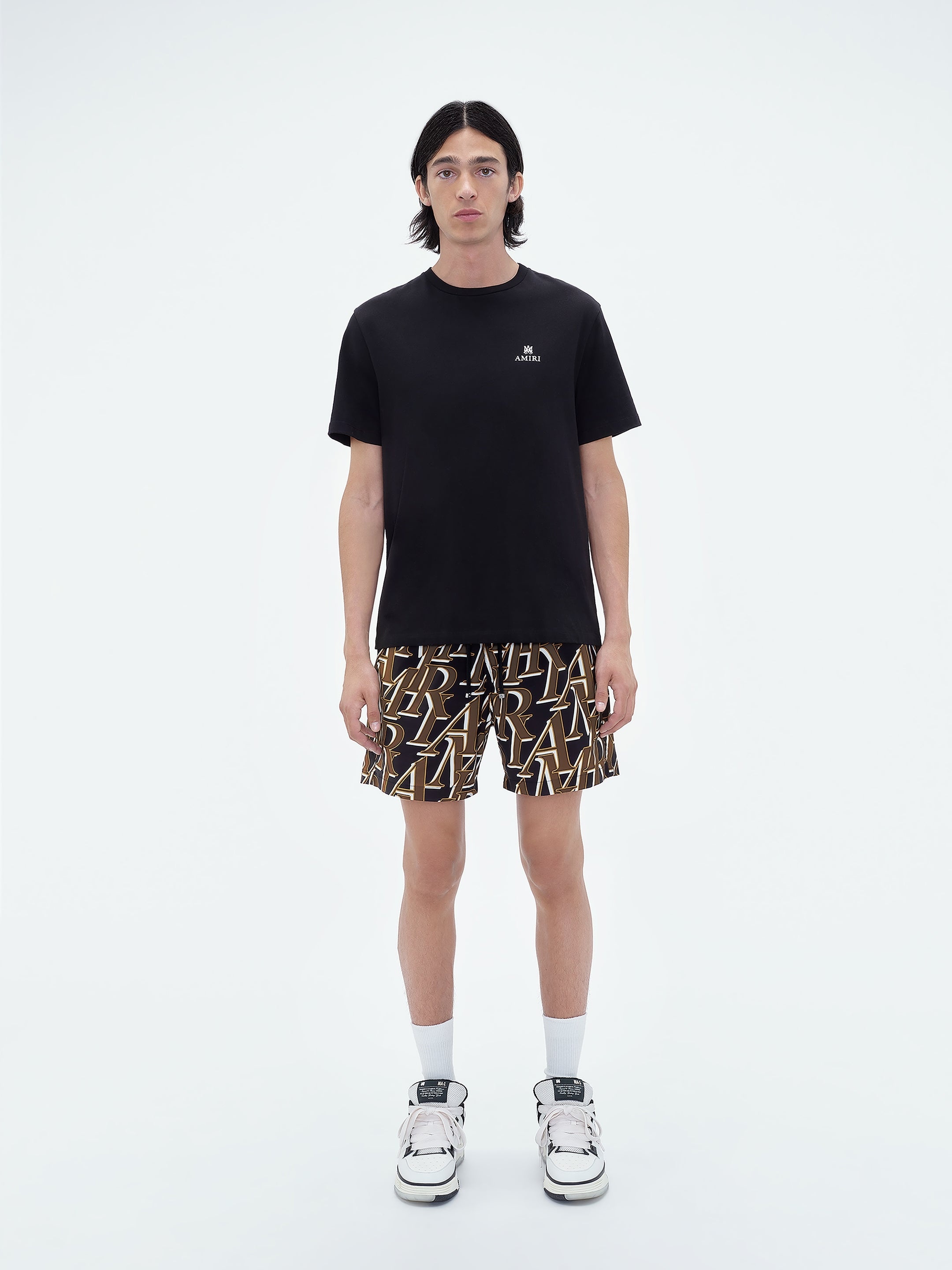 AMIRI STACKED PRINT SWIM TRUNKS - 2