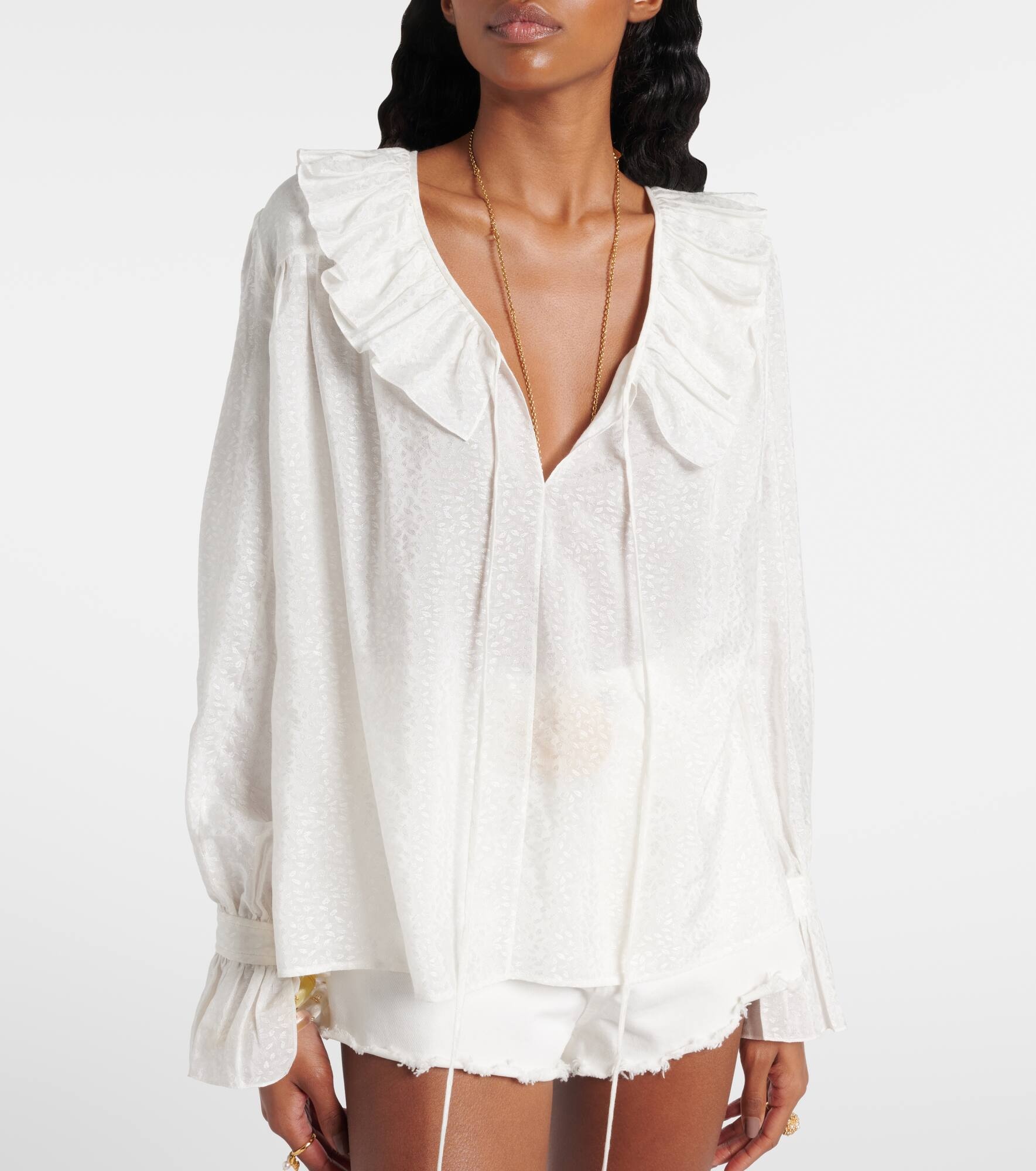 Ruffled blouse - 6