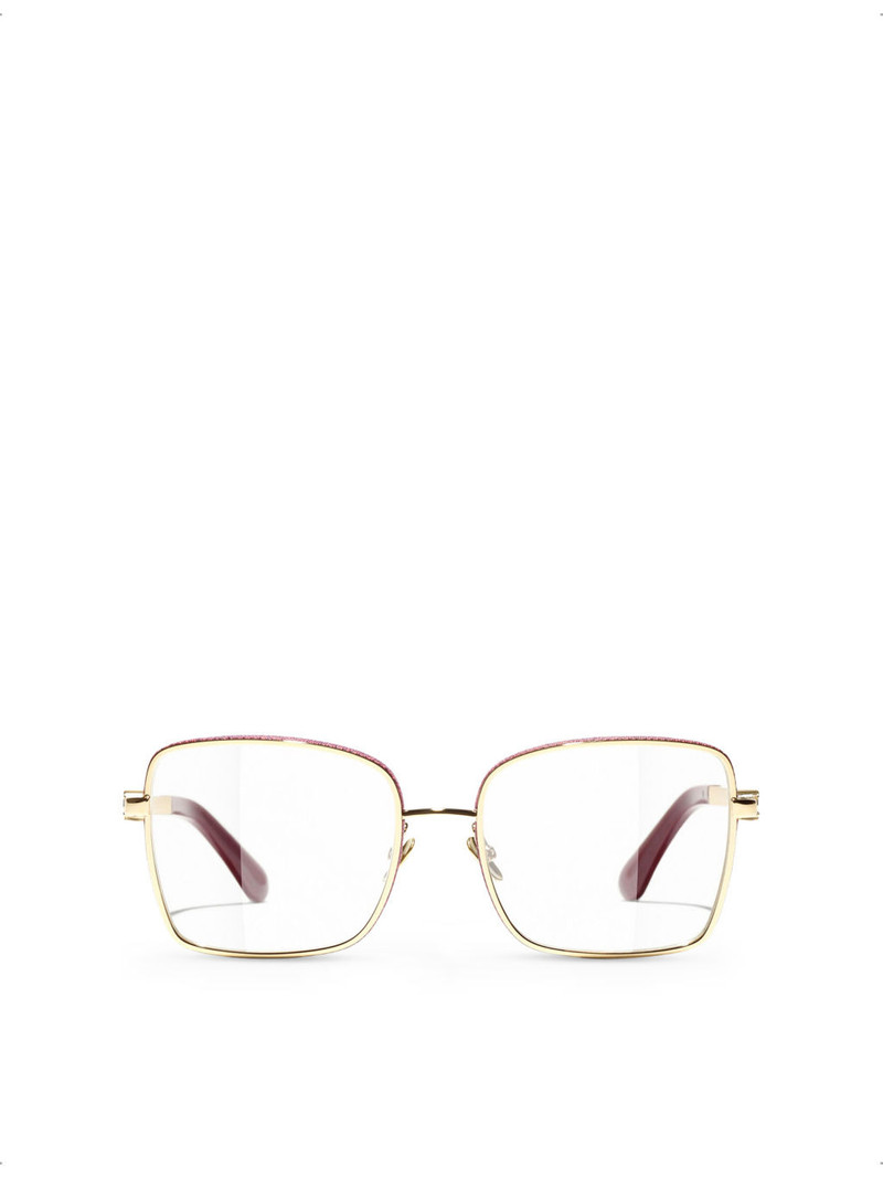 CH2219 Rectangle Metal Clear Optical Glasses 1