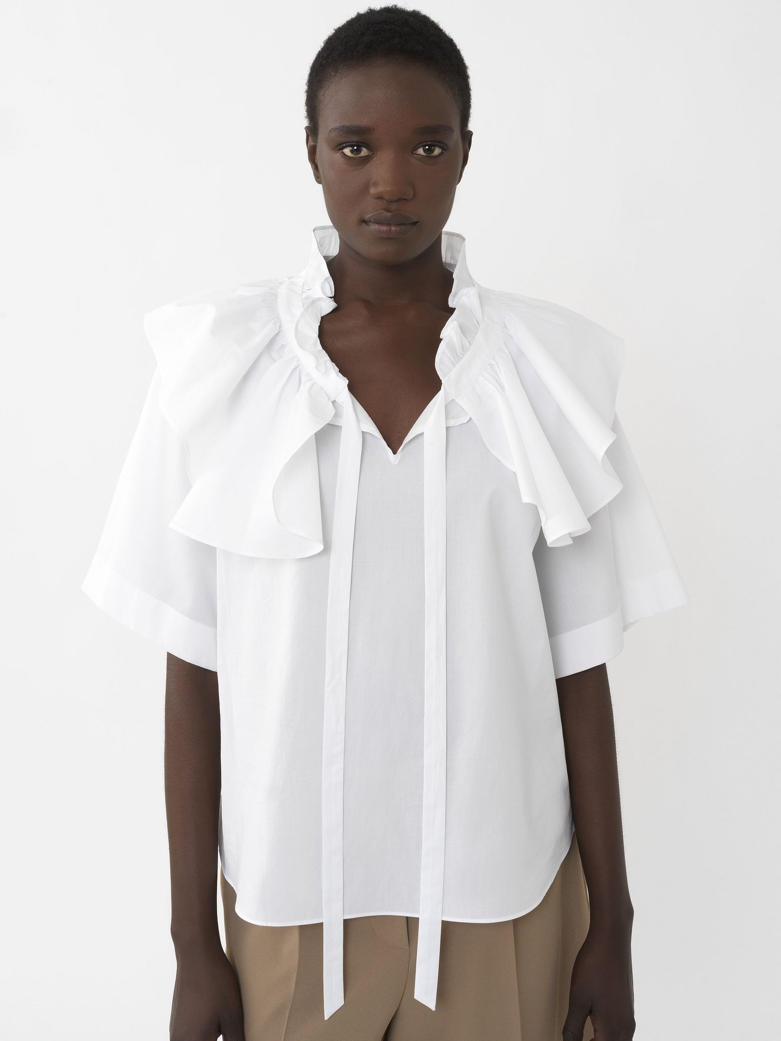 SHORT-SLEEVE BLOUSE - 5