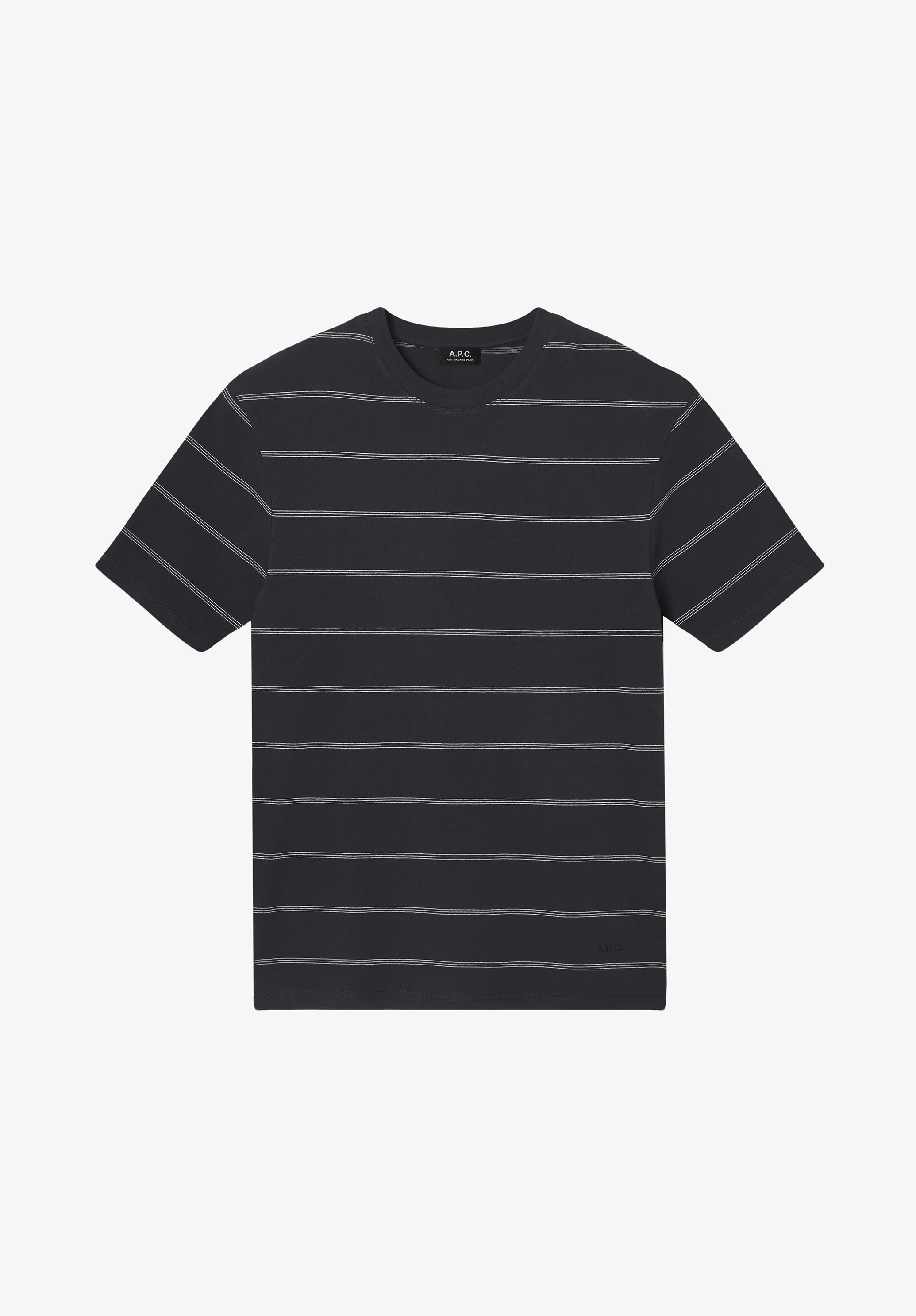 ALI T-SHIRT - BLACK STRIPED T-SHIRT - 1