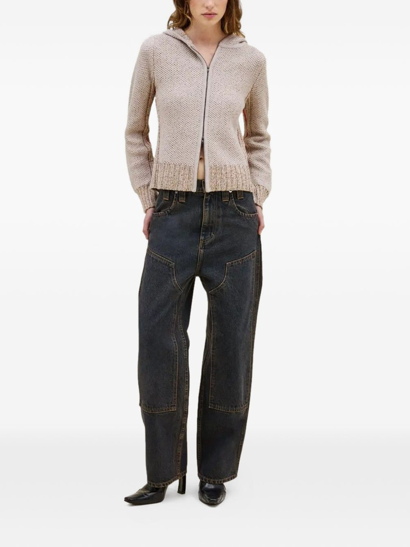 ECKHAUS LATTA contrast-stitching jeans outlook