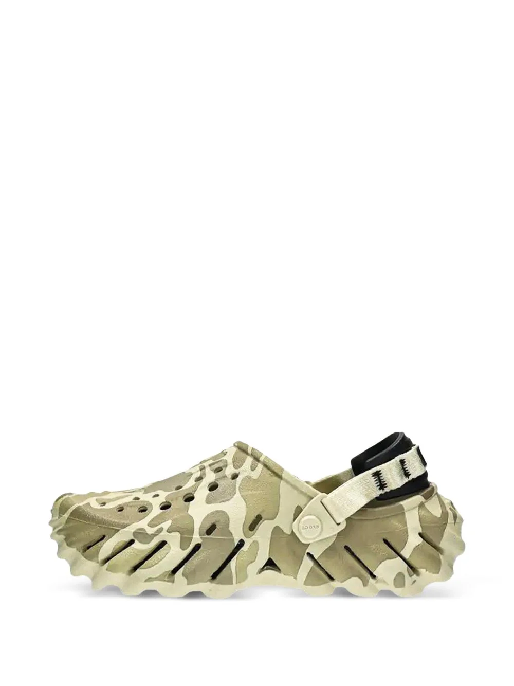 camouflage cut-out clogs - 1