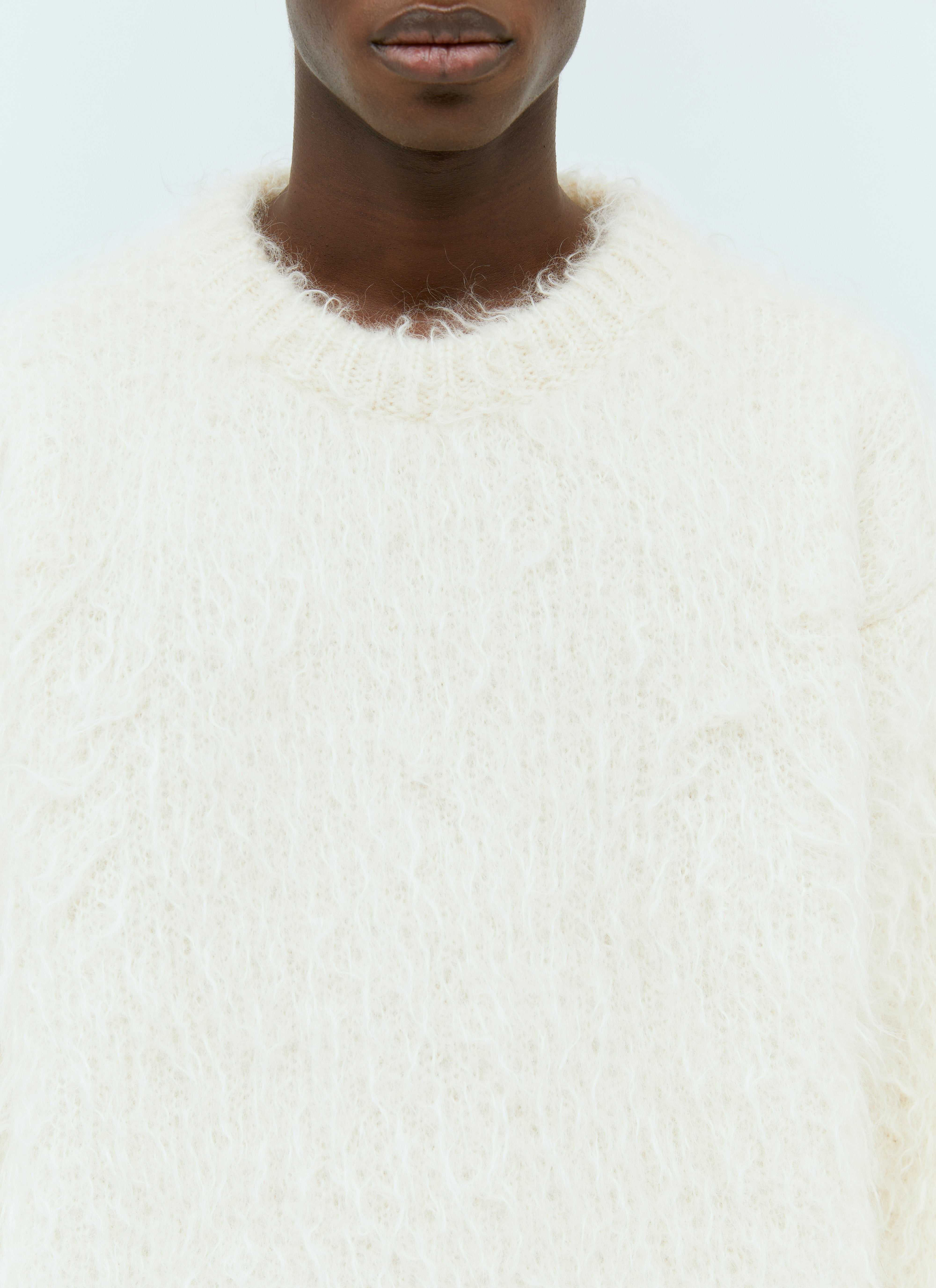 Off White Men Mohair Blend Sweater - 3