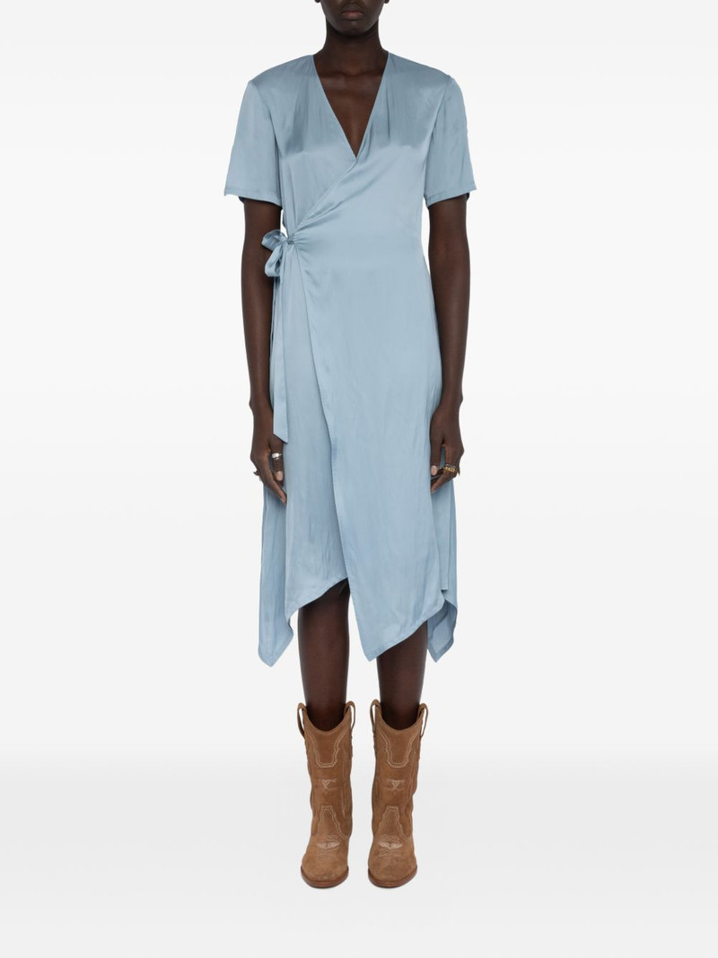 Zadig & Voltaire satin wrap dress outlook