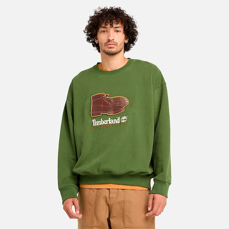 Box Fit Badge Crew Neck 4