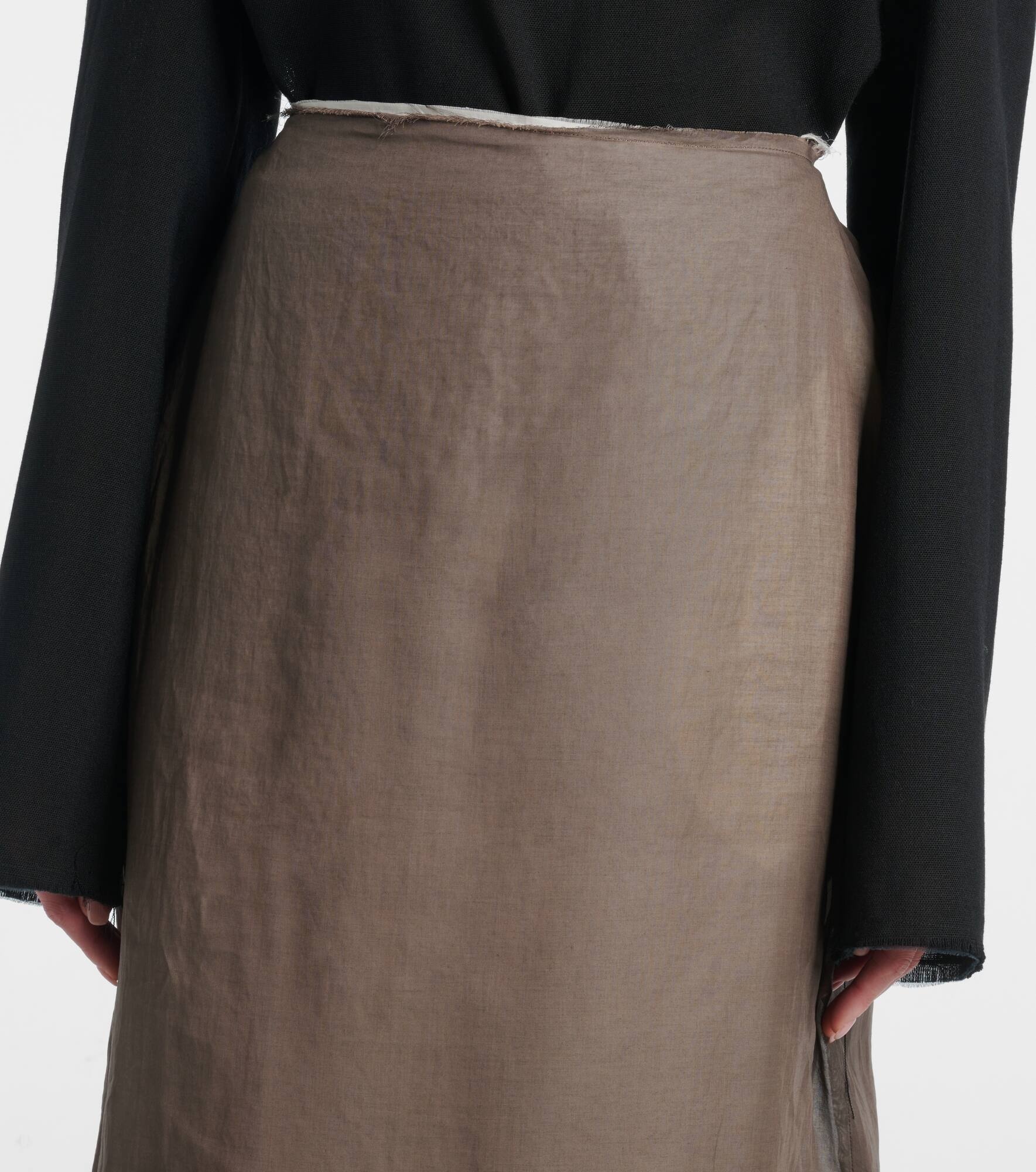 Zaira deconstructed cotton maxi skirt - 4