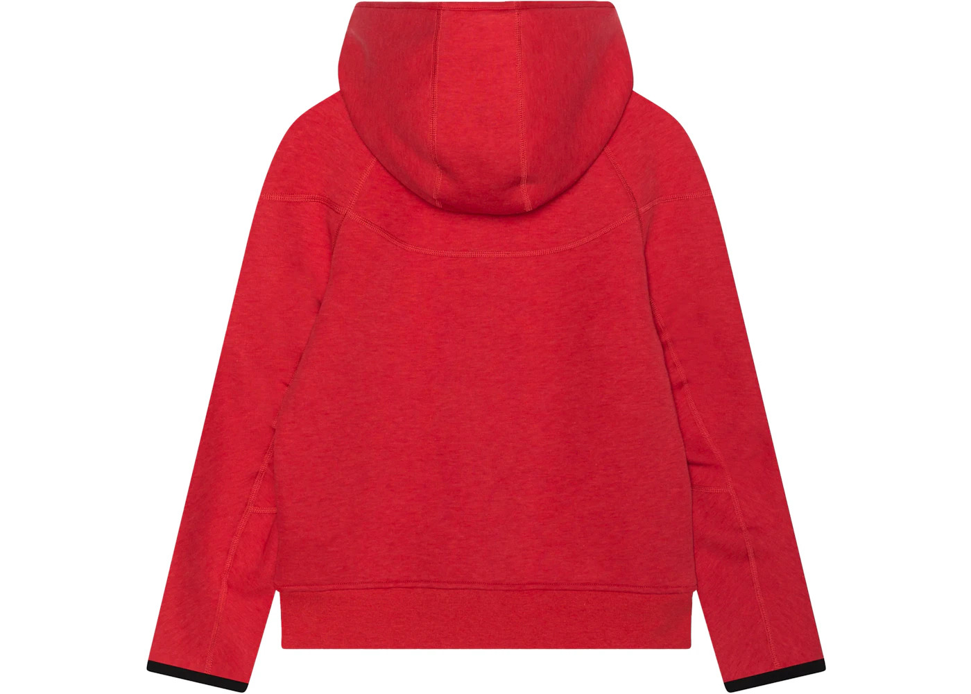 Nike Sportswear Tech Fleece Windrunner Full-Zip Hoodie Light University Red Heather/Black - 2