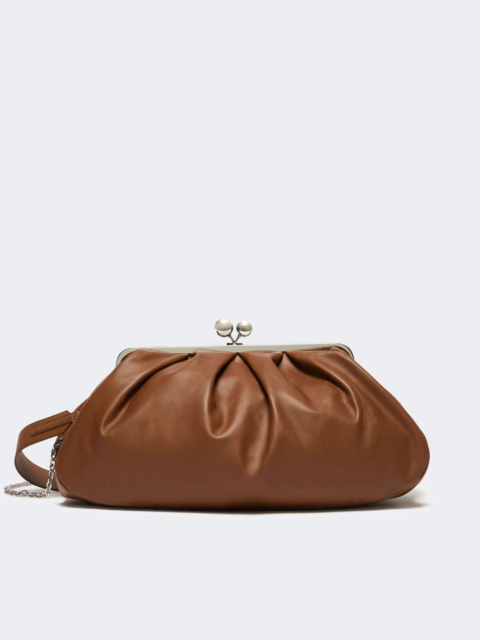 PROVINO Large sheepskin Pasticcino Bag - TOBACCO - 1