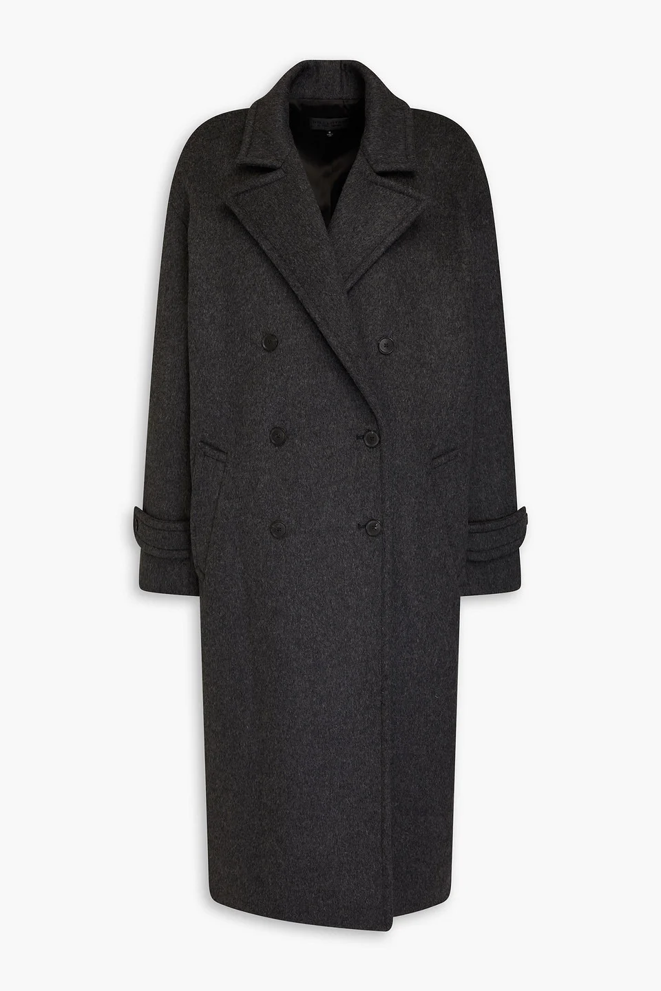 Georgio double-breasted brushed wool-felt coat - 1