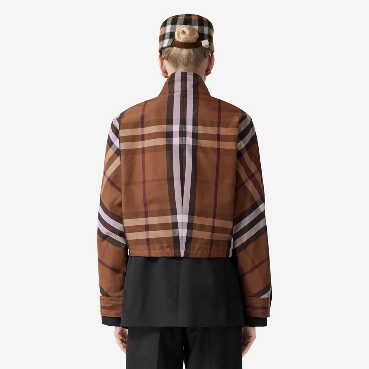 BURBERRY - Elmhurst Check Nylon Jacket