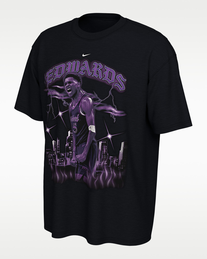 Anthony Edwards Minnesota Timberwolves City Edition Nike NBA T-Shirt 1