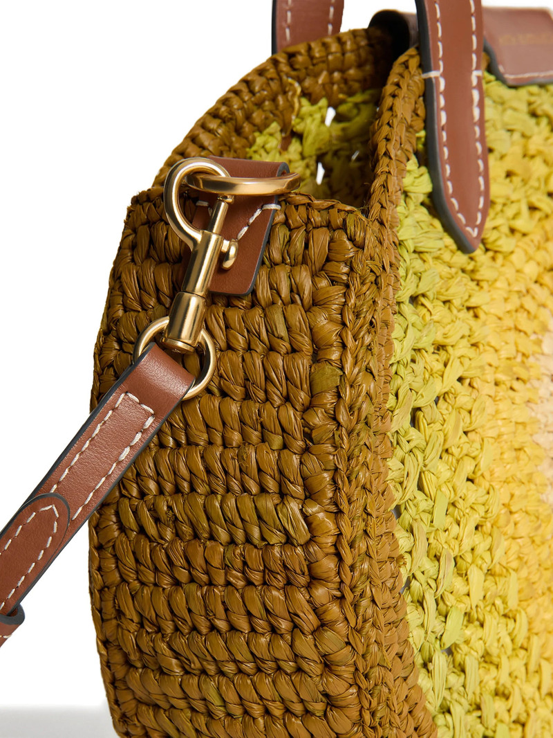 Anya Hindmarch Round Bow-detail Raffia Tote Bag 4