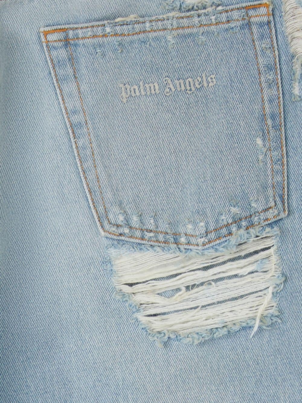 ripped straight-leg jeans - 3