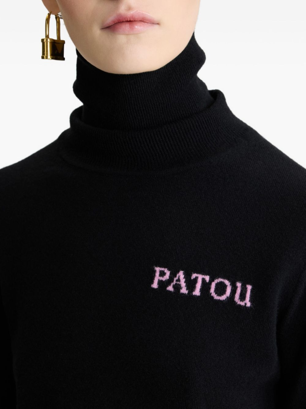 intarsia turtleneck jumper - 5