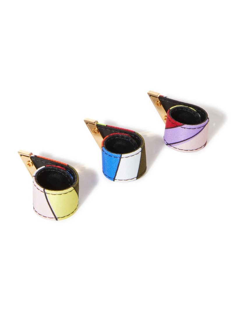 PUCCI Iride-print ring set outlook