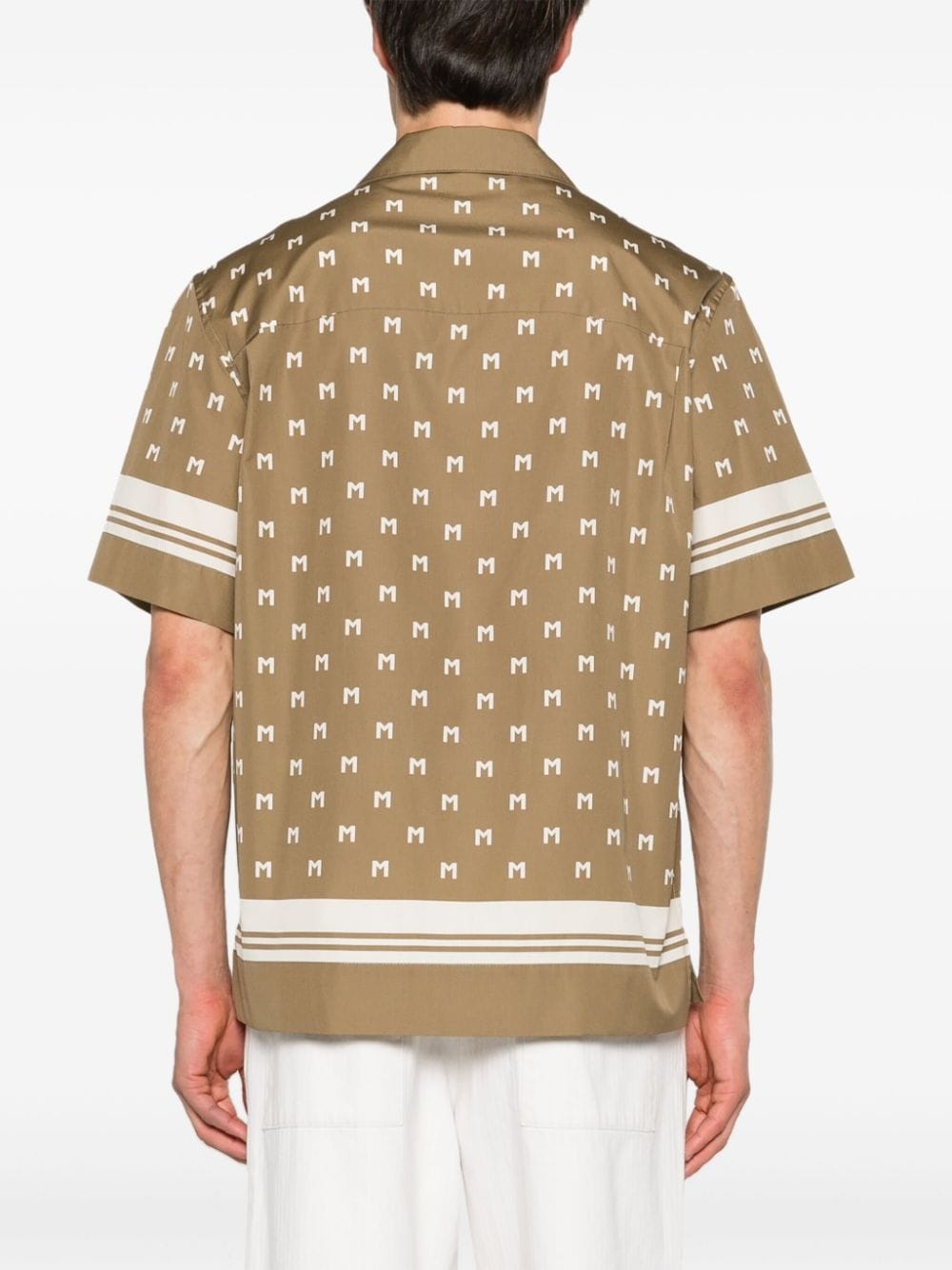 monogram-print short-sleeve shirt - 4