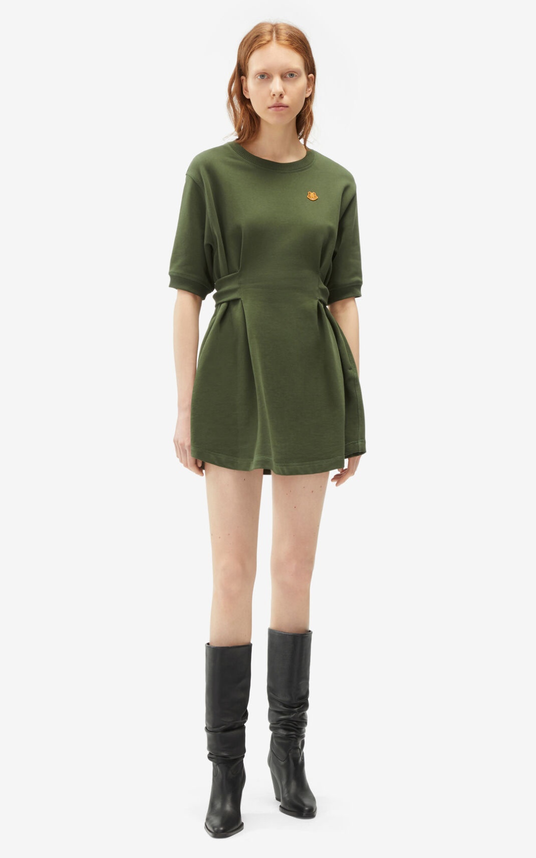 Tiger Crest fitted sweatshirt dress - 3