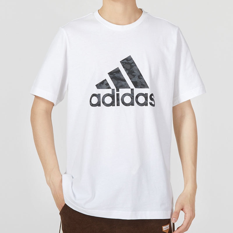 adidas Camo Short Sleeve Tee 'White' HA7212 - 3