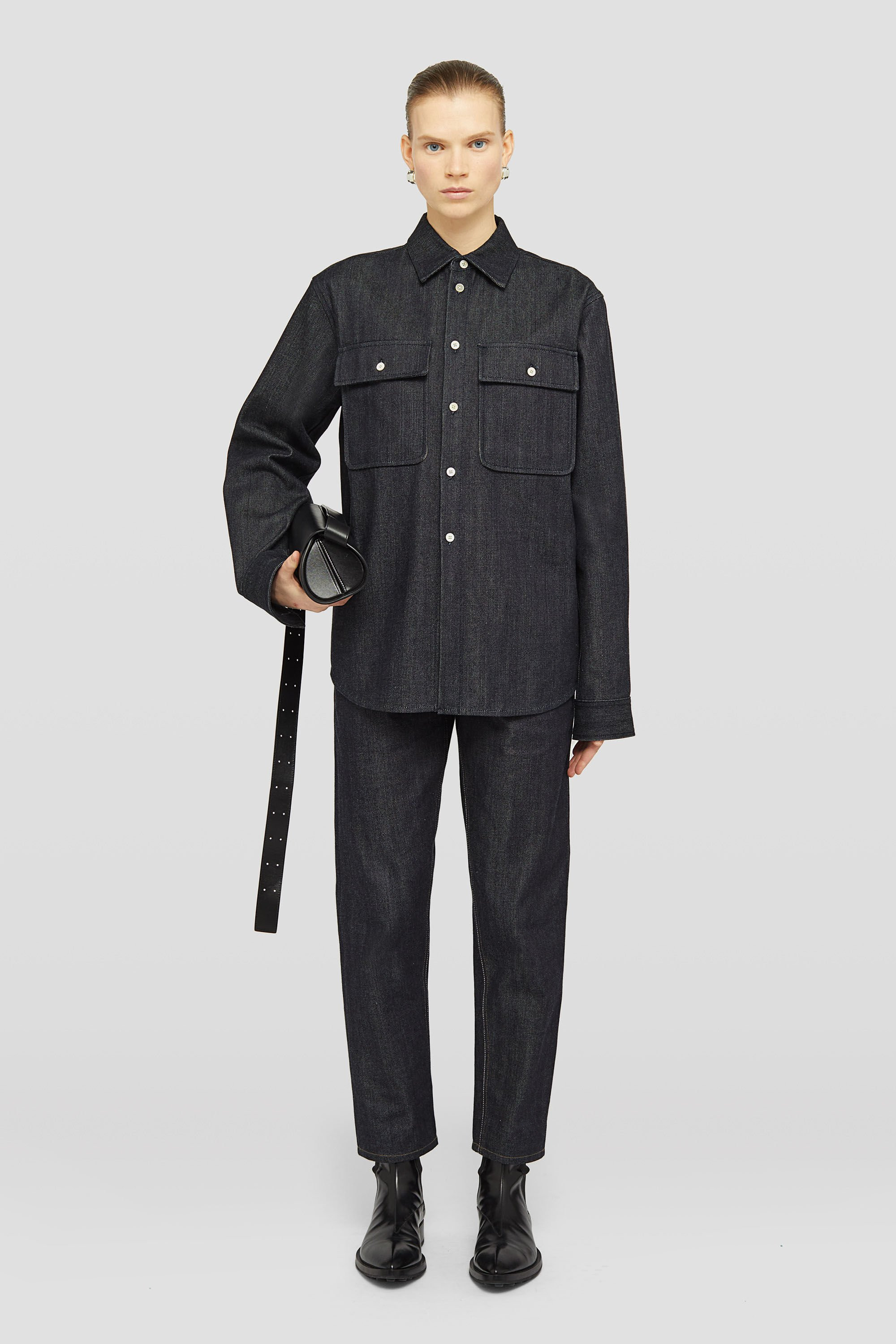 Twisted Denim Trousers - 5
