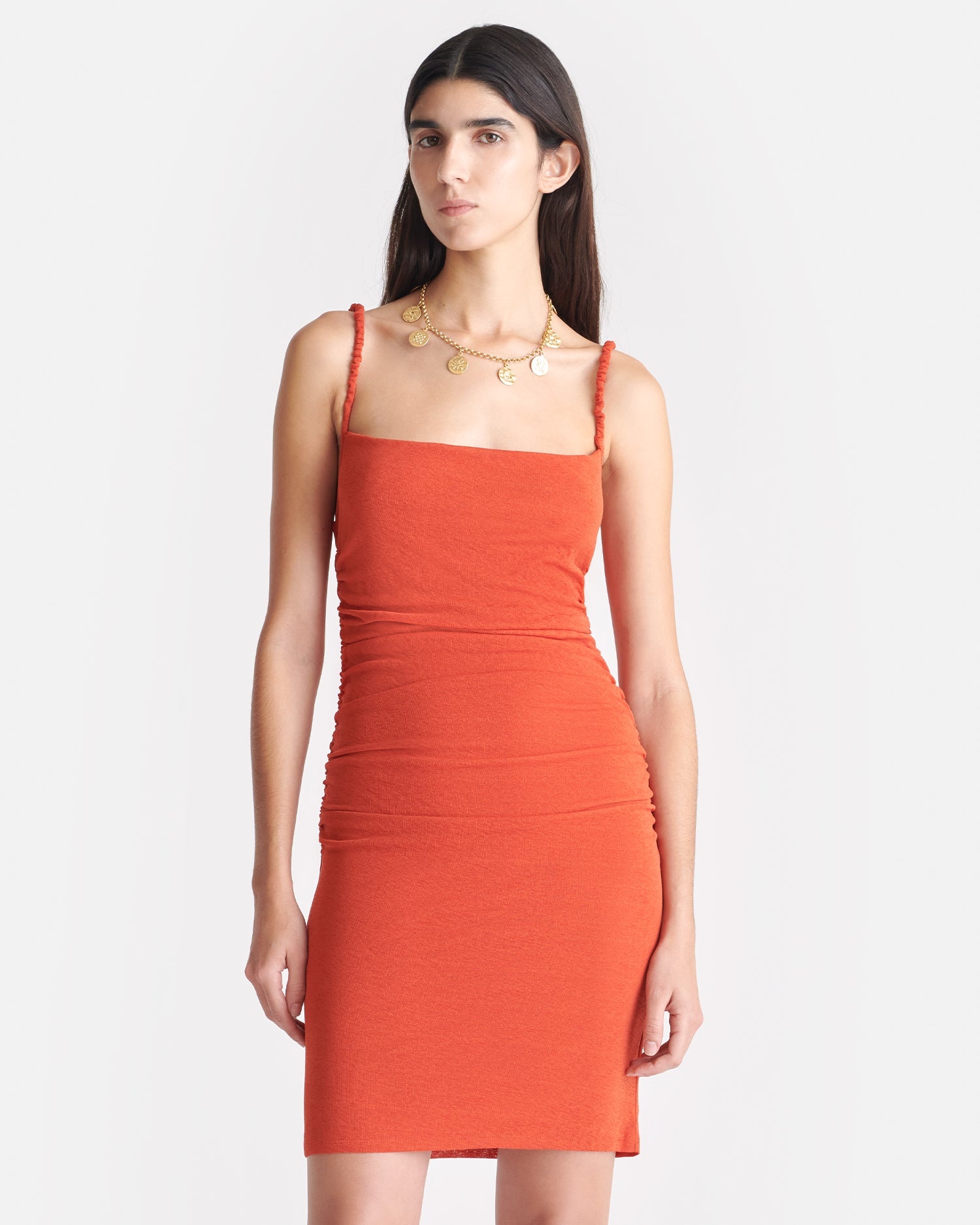 Mesh Jersey Dress - 4