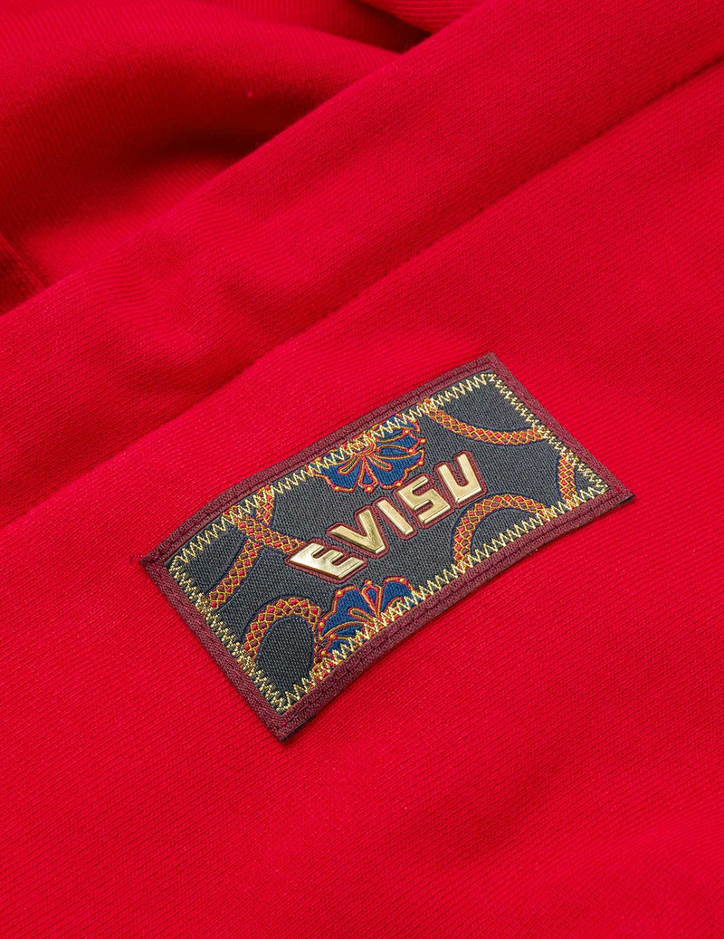 Year Of Horse Embroidery Zip-Up Hoodie - Red 10