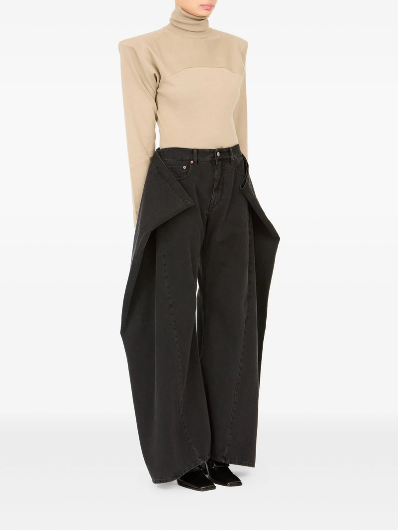 Mm6 Maison Margiela Five-pocket Draped Jeans 5