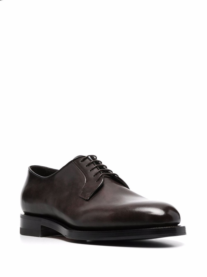 Santoni leather Derby shoes outlook