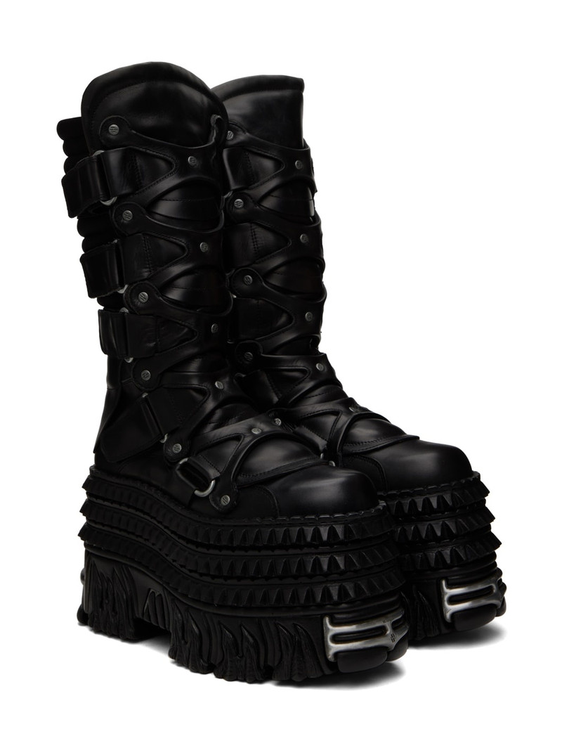 Black New Rock Edition Tower Boots 4