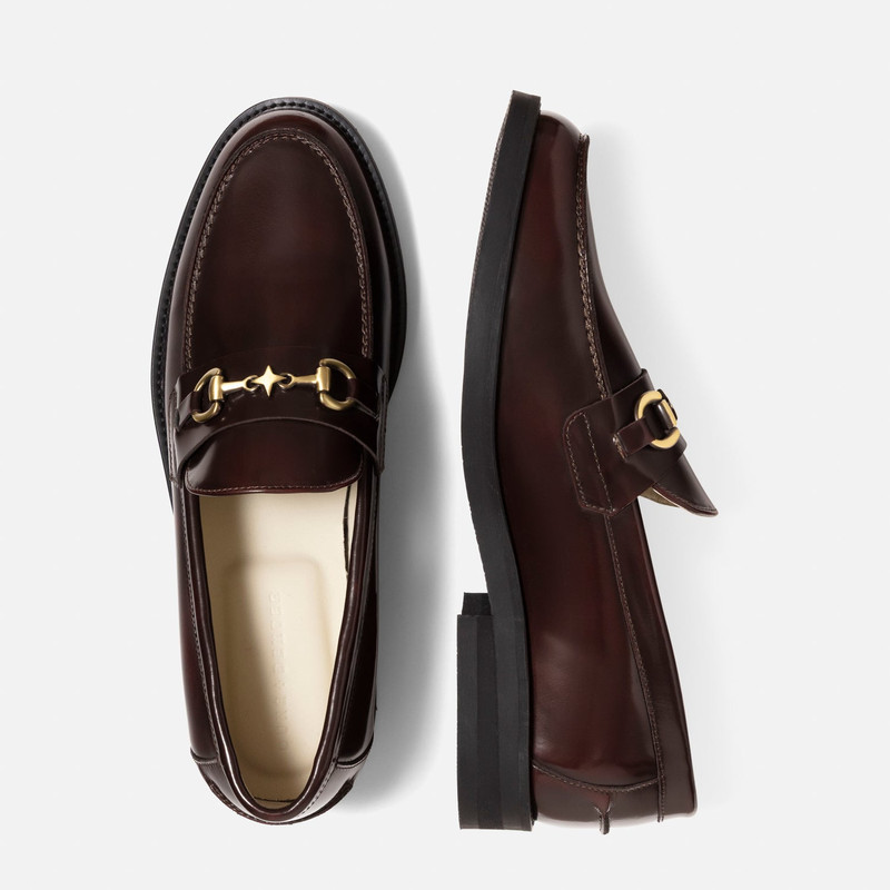 Wilde Buffed Red Plus Bit Loafer - Men's 5