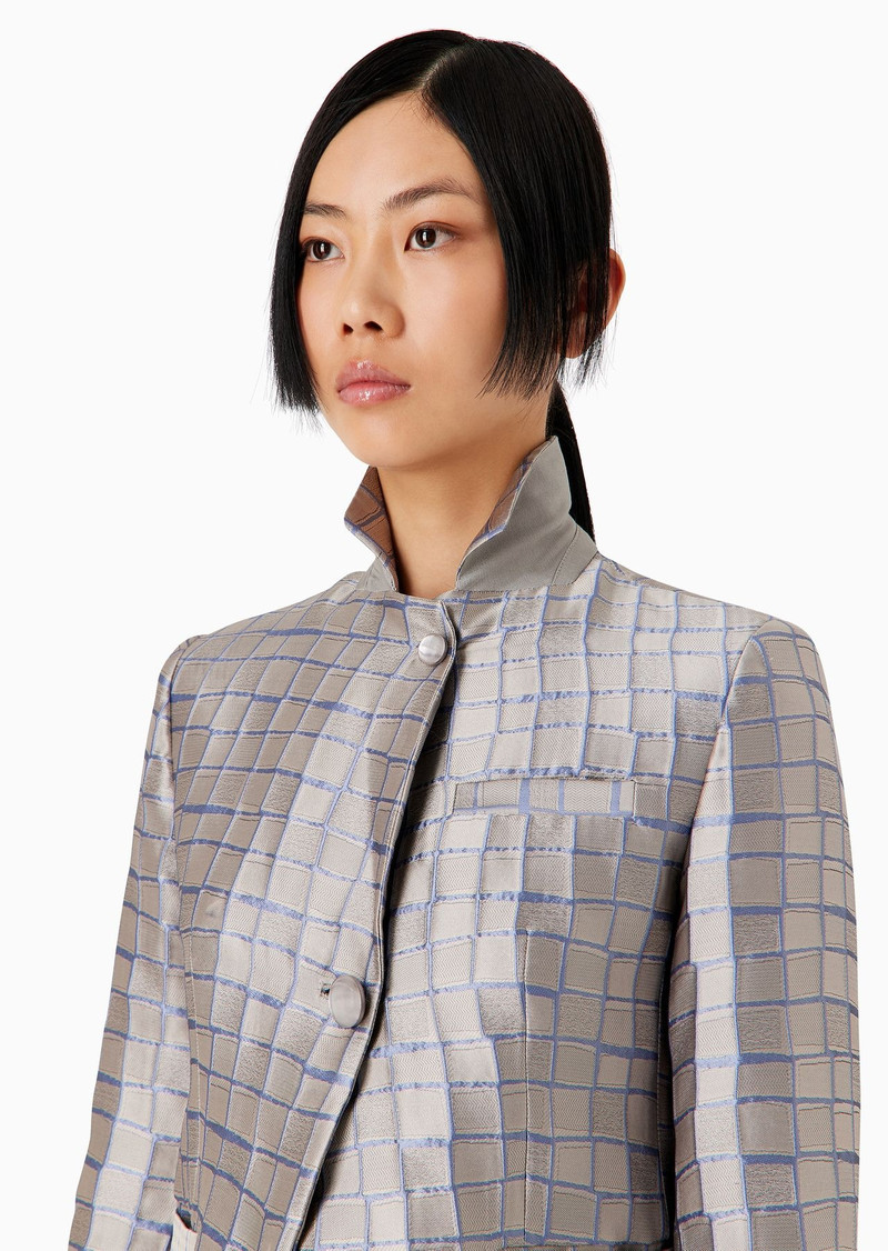 Mock-croc jacquard jacket 5