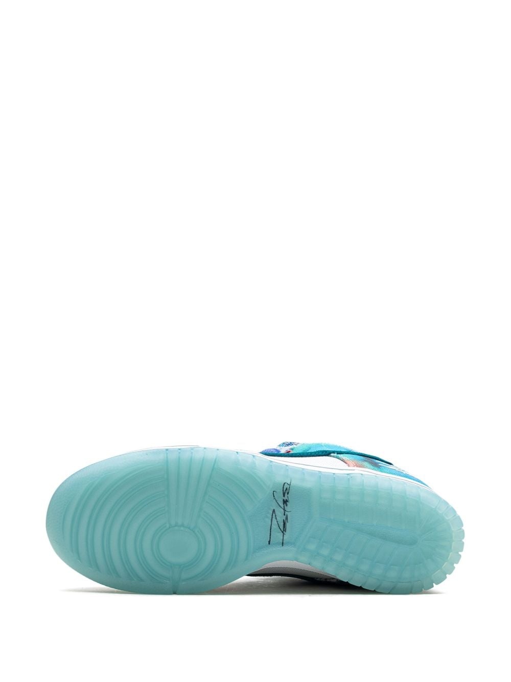 x Futura Laboratories SB Dunk Low "Bleached Aqua" sneakers - 4