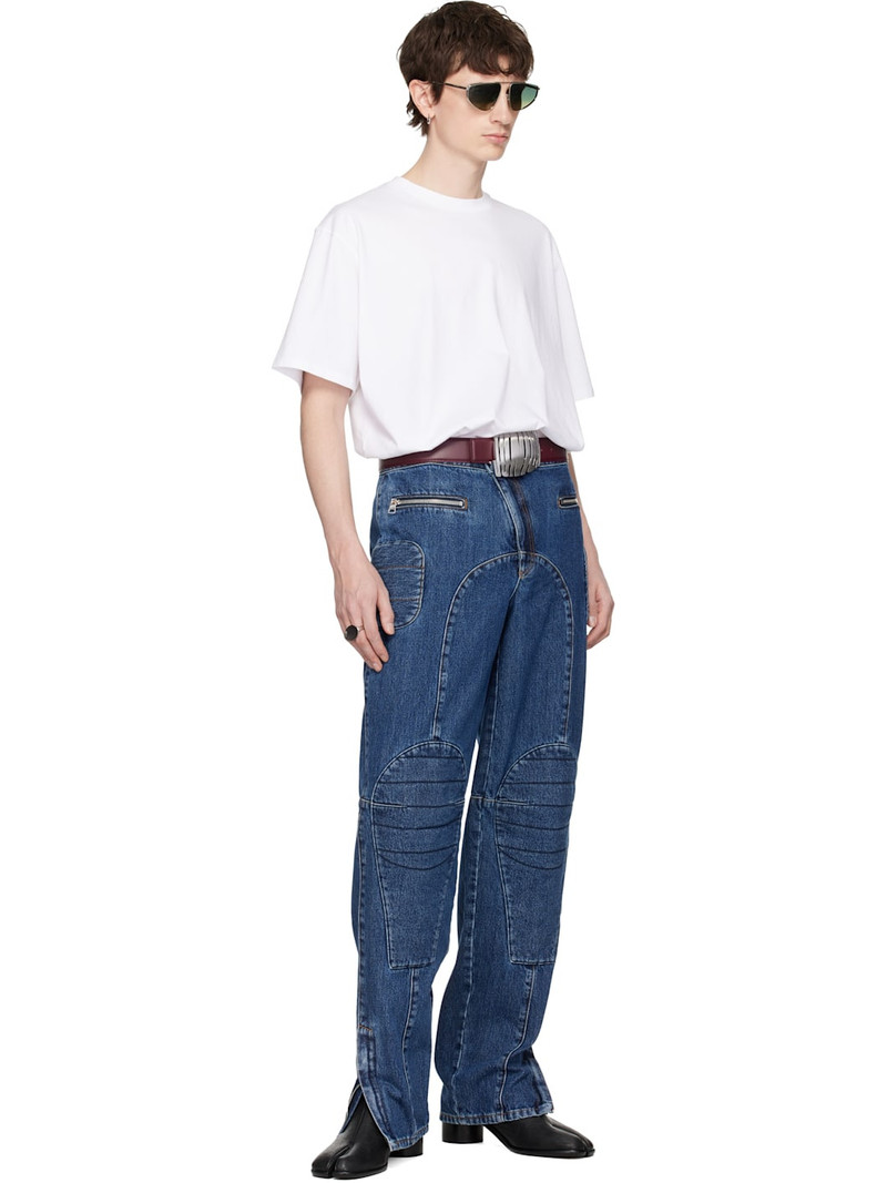 Jean Paul Gaultier Burgundy 'The Straight Junior' Belt outlook