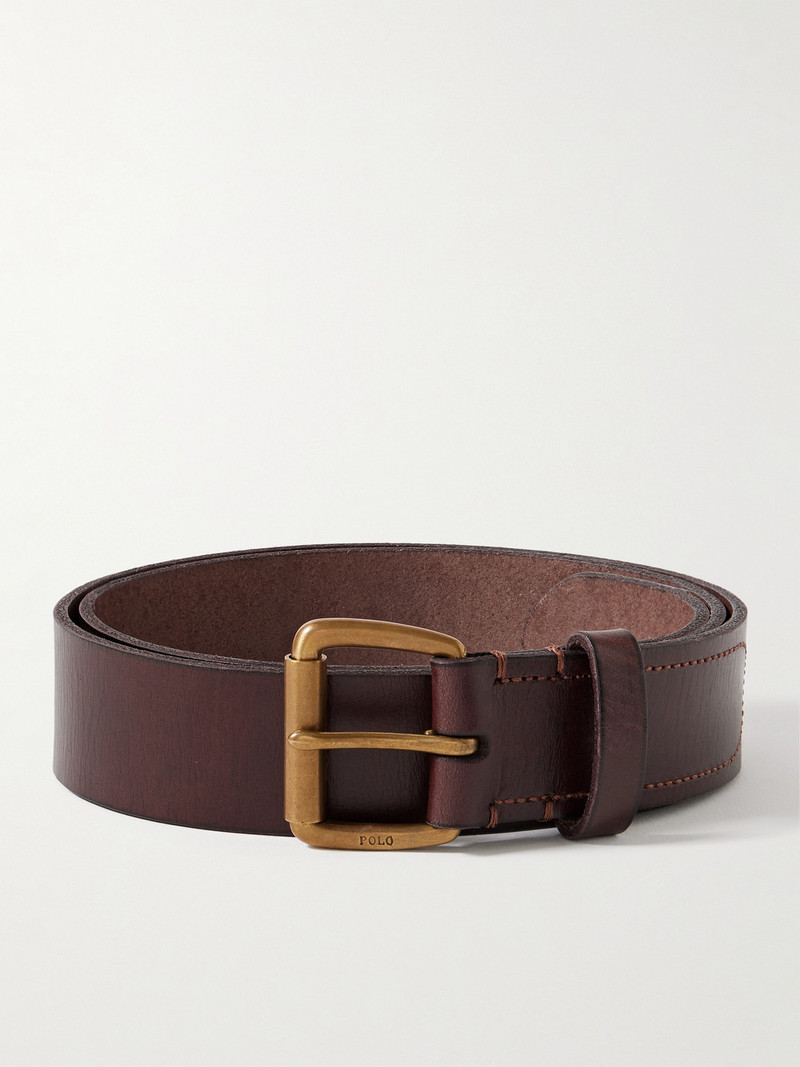 3.5cm Logo-Detailed Leather Belt 1