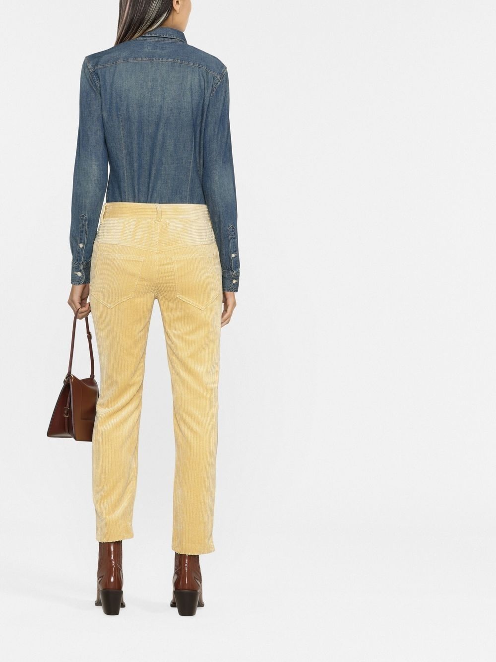 Tilorsya corduroy straight trousers - 4