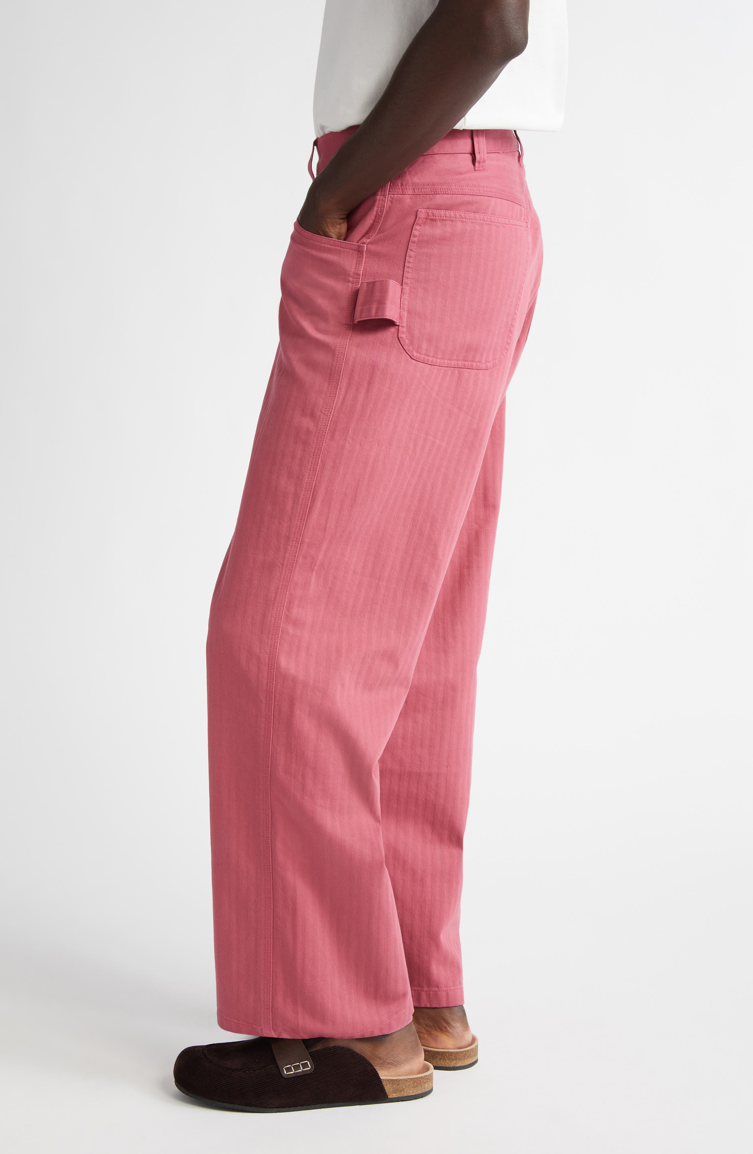 Bode Knolly Brook Twill Trousers in Pink at Nordstrom - 4