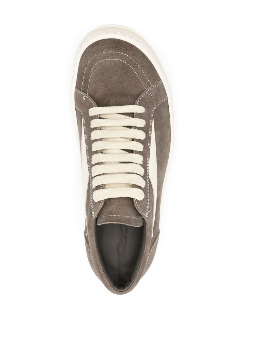 patch-detail suede sneakers - 4